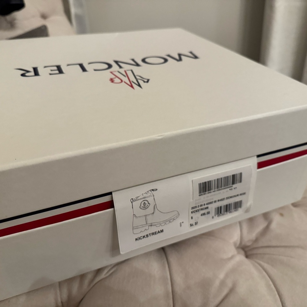 Moncler Women's Brown Kickstream Rain Boots NWT - Picture 4 of 6